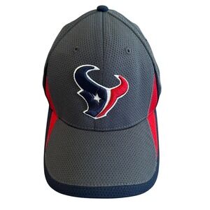 Houston Texans New Era 39Thirty Fitted Small-Med Hat NFL Football Gray Red‎ Bl